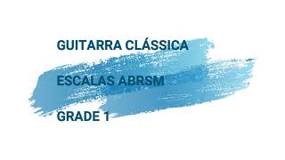 ABRSM - Classical Guitar Scales - Grade 1