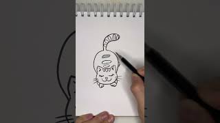 How to draw cat easy 🐱🐈 Drawing cute cat