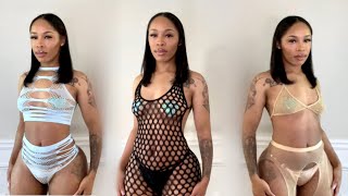 SEXY FISHNET LINGERIE HAUL | KYLAHNASIYA