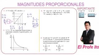 MAGNITUDES PROPORCIONALES   EJERCICIOS DESARROLLADOS DE MAGNITUDES