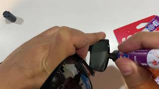 Maui Jim   Red Sands   Broken Frame   Loctite Plastic glue test