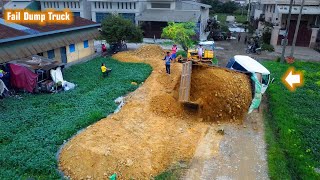 Dangerous TRUCK Fails Operation Skills Incredible Safety Operator Technique Skills Help By Dozer D20