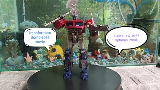 Athan Craftsman is live! Transformers Bumblebee movie Optimus Prime & fishlife