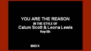 Leona Lewis & Calum Scott - You Are The Reason (Karaoke with Lyrics)