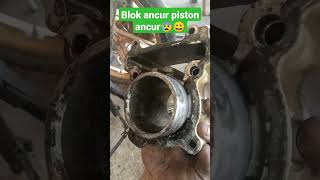 blok & piston hancur akibat jarang ganti oli