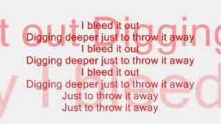 Linkin Park- Bleed It Out(With Lyrics)