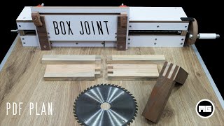 Multisize Box Joint Jig // PDF PLAN