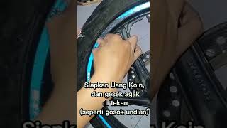 Yuk, cara gampang melepas stiker di velg motor