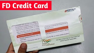 ICICI Bank Fd Credit Card Unboxing | Fd Credit Card Kaise Hain Lena Chahiye ya Nahi | Fd Credit Card