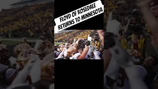 Minnesota vs Iowa Football Floyd of Rosedale returns to Gophers. Still wasn’t a fair catch #bigten