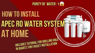 How to install under sink water filter| Apec water system installation #reverseosmosis #homediy