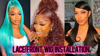 🌺LACE FRONTAL WIGS & BUNDLES INSTALLS COMPILATION ✨