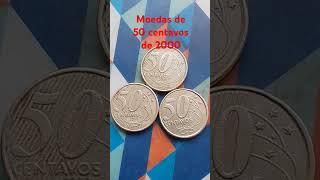 #moeda de 50 centavos de 2000 raras