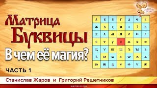 Матрица Буквицы. В чем её магия? Станислав Жаров и Григорий Решетников. Часть 1