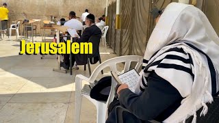 Jerusalem. Friday. We walk through the Jewish quarter to visit the Western Wall