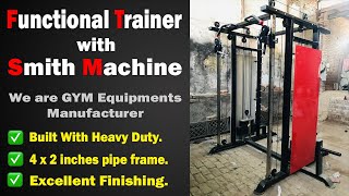 Smith Machine with Functional Trainer Gym Equipments Manufacturer in India || A.S. Sports in Meerut