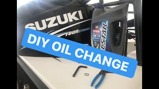 DIY Oil change Suzuki DF90 outboard