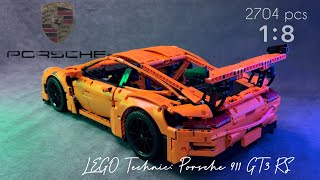 LEGO Technic: Porsche 911 GT3 RS build | LEGO TECHNIC SUPERCAR | ASMR #lego #asmr #relaxing