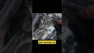 NAMBAH IRIT karbu suzuki smash pasang di yamaha mio #automobile #tutorial #MIOKARBUSMASH #MIOKARBU