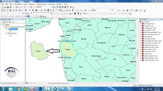 How to Clip any District from Country Shapefile  in ArcGIS || Clip Command in GIS