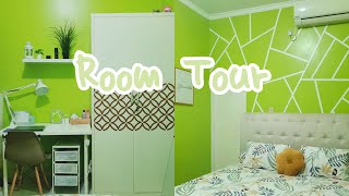 Dekorasi Kamar Tidur Sederhana Nuansa Hijau | Room Tour Kamar 2021 | Hijau lovers