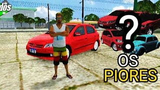 TOP 5 PIORES CARROS PARA FAZER DRIFT NO REBAIXADOS ELITE BRASIL!