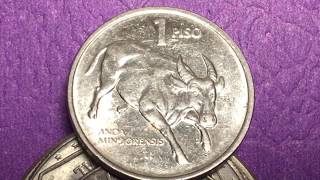 1991 One Piso Pilipinas - Philippines Tamaraw 1 Peso - Jose Rizal - Hardly Rare - Highly Collectible