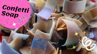 Making and Cutting Confetti Soap Using Scraps and Shavings