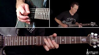 Tornado of Souls Guitar Solo Lesson - Megadeth