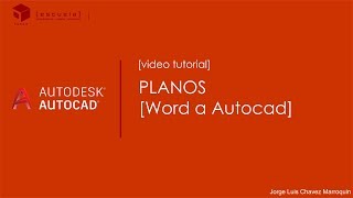 Tutorial como pasar un plano de Word a Autocad