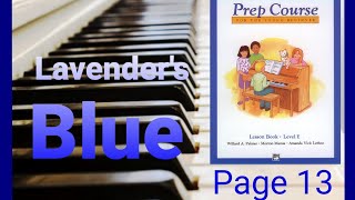 Lavender's Blue - Alfred's Basic Piano Library - Young Beginner - Level E - Page 13