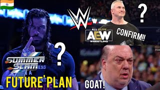 Roman Reigns Future plan 🔥.../ Shane McMahon At AEW ? / What Paul Heyman Is Goat /