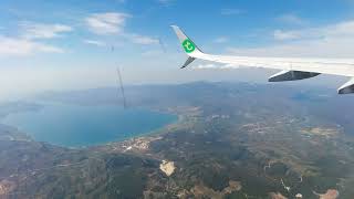 From lesvos mitilini airport to Amsterdam schiphol with the transavia phhsk