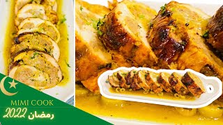 Poulet farci/ دجاج محشي و محمر فالفرن بتتبيلة خطييرة 💣