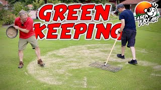 TREFFEN sich zwei GREENKEEPER Kollegen: Ich hab Spaß, ich mäh' GRAS. Was sollten wir auch sonst tun?