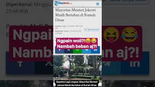 Sepekan Lagi Lengser,Mayoritas Menteri Jokowi Masih Bertahan di Rumah Dinas #shorts #jokowi #menteri