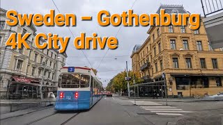 [4K] Sweden - Driving in Gothenburg city