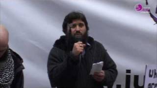 JFAC London Solidarity Rally - Omar Deghayes - Aafia Siddiqui Day March 28th 2010