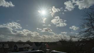 Time lapse Dortmund stormy weather 11.03.2021