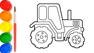 Menggambar Traktor Tunmar t450x