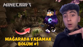 MAĞARADA HAYATTA KALMAYA ÇALIŞTIM MİNECRAFT BÖLÜM #1