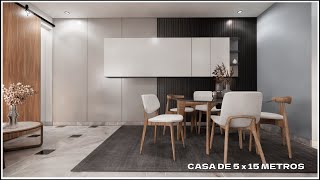 CASA Con 3 Recamaras - HERMOSA Casa De 5 x 15