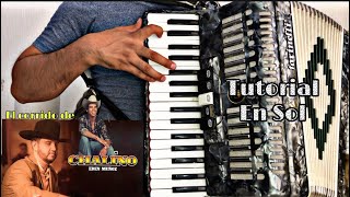 El corrido de Chalino || Edén Muñoz - Tono de Sol acordeón de teclas Tutorial