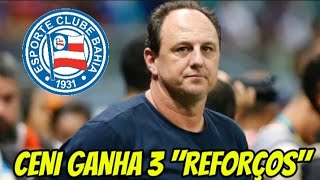 AS ÚLTIMAS DO BAHIA: ROGÉRIO CENI GANHA 3 REFORÇOS PARA ENFRENTAR O CRUZEIRO, MAS TEM 2 DESFALQUES