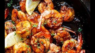 Browned Butter Honey Garlic Shrimp