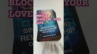 WHAT'S BLOCKING YOUR LOVE #shorts #whatisblockingyou #loveprediction #lovetarotreading #lovestatus