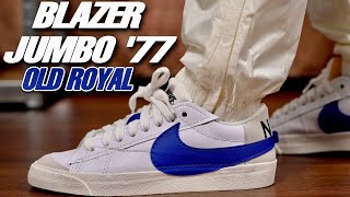 Nike Blazer Low '77 Jumbo OLD ROYAL Review & On Foot