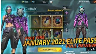 Free fire January season 32 elite pass || review op elite pass ❤️❤️❤️🔥🔥