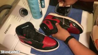 How To Clean Jordan Bred Retro 1's