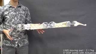 LIMS, the Fast and Safe Robot Arm - Moving Part  (2.17kg, 4DOF)